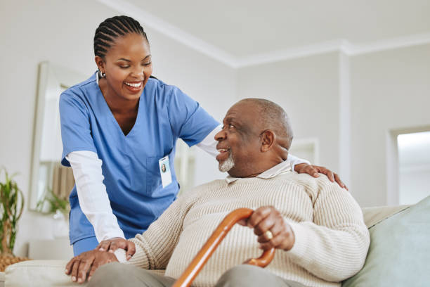 Elderly patient during a medical consultation